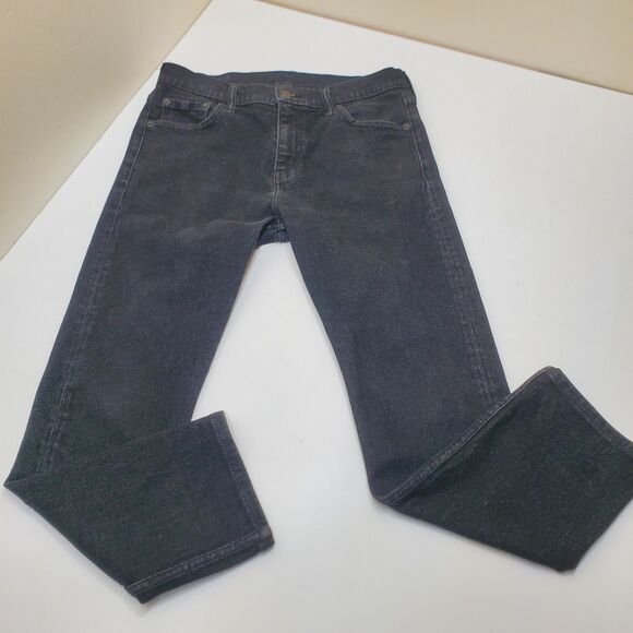 Levis Strauss 510 Black Jeans Mens 30x30 (30x26.5 Actual) SKINNY Denim Stretch - Picture 2 of 16